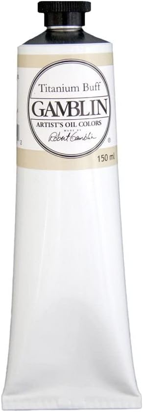 Gamblin Artist Oil, 150ml Tube, Titanium Buff (2815)