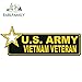 DSNGZ 13cm x 5cm per veterano del Vietnam dell'Esercito Americano con Adesivi per Auto creativi di personalità di Stelle Impermeabili Adatti per GTR Evo