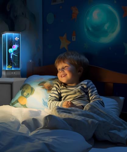 Colorlife Cool Jellyfish Lamp Sensory Synthetic Realistic Jelly Fish Tank Aquarium Mood Lamp For Home Office Decor Gifts For Kids Women Men Birthday Christmas Holiday Presents thumb #5