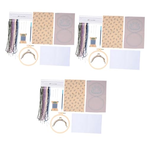 Bolsa de bordado DIY con todo incluido para aprender a coser complementos a mano 2