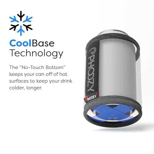 Image of PHOOZY Insulated Can Cooler for 12 oz Cans - Patented Drink Sleeve with NASA-Inspired Technology - Keeps Beer, Soda & Sparkling Water Cold Longer - Lightweight Outdoor Can Holder - Checkered