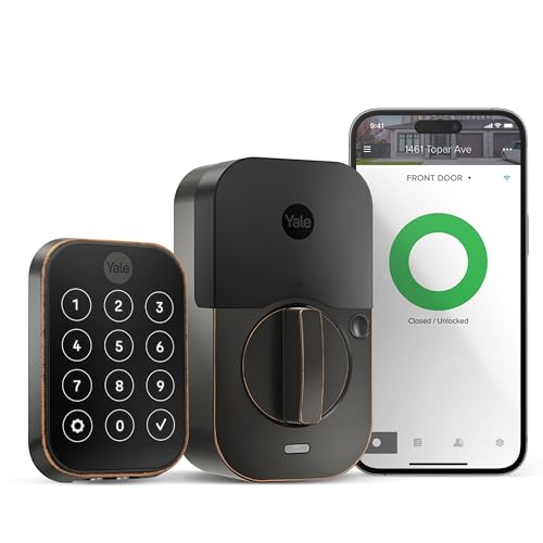 Image of Yale Assure Lock 2 Smart Deadbolt with Wi-Fi & Keypad - Oil Rubbed Bronze Keyless Entry Door Lock with App Control, Code Entry & Remote Access - Secure Electronic Door Deadbolt, YRD450-WF1-0BP