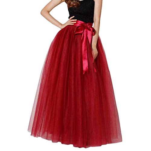 Juleya Gonna Lunga Donna 5 Strati in Pizzo Gonna