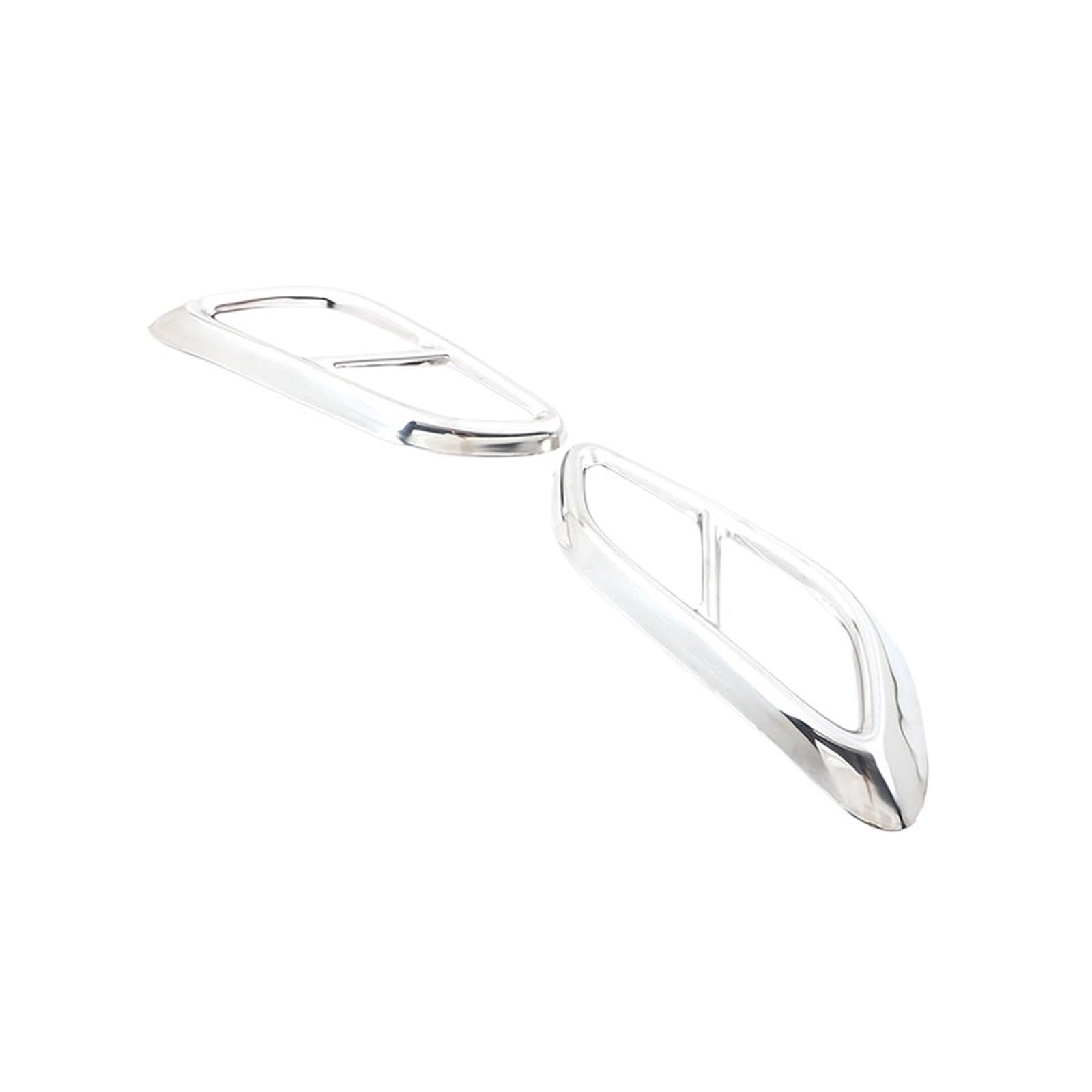 Embellecedor de escape para Clase E CLE W214 2024 protector plateado en ABS 4