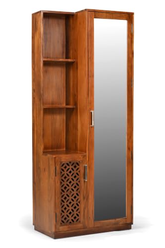 Image of The Attic Eleganza Dressing Table for Bedroom|Solid Wood|Honey Matt Finish