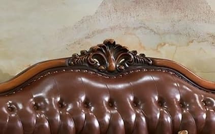 Image of Royal Carved Wooden Sofa Set | 3+1+1 Seater | Antique with Button Tufted Velvet Upholstery | Victorian Style Living Room Furniture Tufted Sofa Set Grey 3-Piece (Design 3)