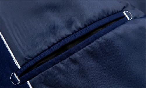 Men Chinese Stand Collar Suit Jacket Slim Fit Korean Style Blazers4