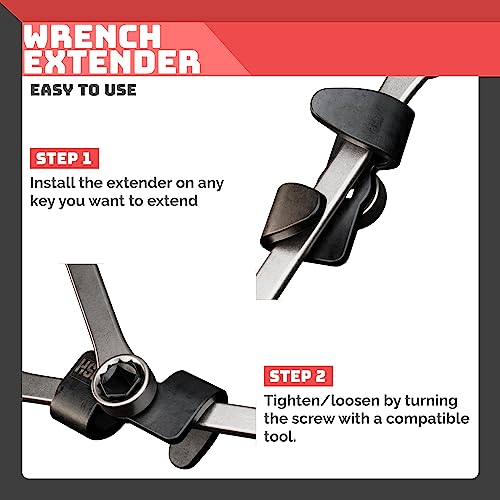 HSM3 Adaptador extensor de chave universal - unidade de 1/2 polegada e chave sextavada de 21 mm, fer