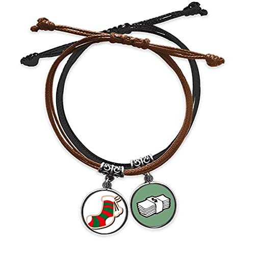 Pulsera de cuero de Navidad para lucir en cenas familiares y fiestas de invierno