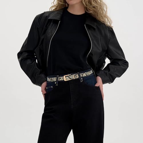 Women Waist Belts for Dresses Thin Black Skinny Leather Belts with Gold Pin Buckle3