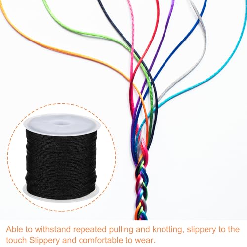 PATIKIL 31Rolls 0.8mm Nylon String Cord, 678 Yards Beading Thread for Bracelet Making Braided Bracelets, Beading, Necklaces - Image 4
