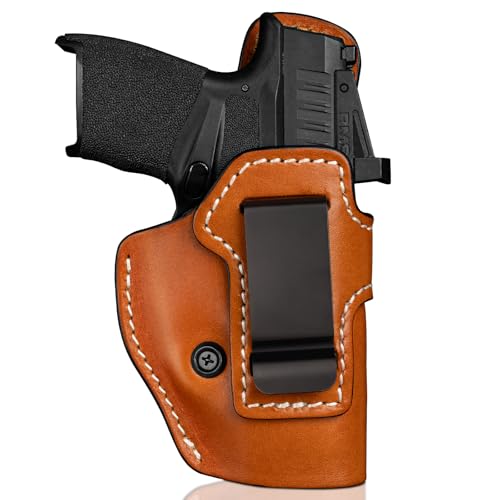 Premium Universal Leather IWB Holster for Hellcat/Pro, G43/G43X MOS, P365XL/P365 X-Macro and Similar
