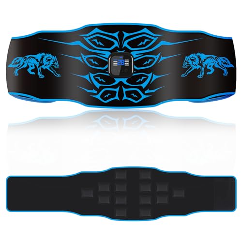 KANGLANKAN EMS-Muskelstimulator, Waschbarer und per USB Wiederaufladbarer Bauchmuskeltrainer, 8 Modi, 30 Stufen, Tragbarer Fitness-Bauchmuskelstimulator für Männer und Frauen, Home Office KANGLANKAN EMS-Muskelstimulator, Waschbarer und per USB Wiederaufladbarer Bauchmuskeltrainer, 8 Modi, 30 Stufen, Tragbarer Fitness-Bauchmuskelstimulator für Männer und Frauen, Home Office