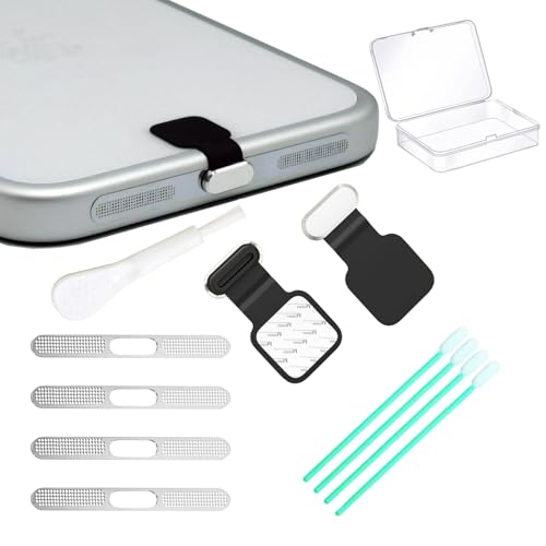 Tapón antipolvo Tipo C metálico y kit con cepillo para cuidar tu teléfono a diario