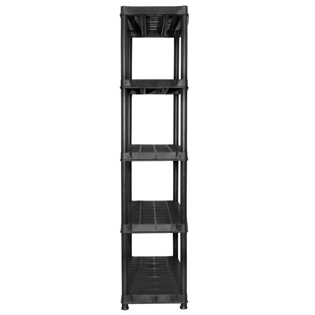 Étagère de Rangement à 5 Niveaux Noir 183x45,7x185 cm Plastique,Entreprise & Industrie,Stockage Industriel,Étagères industrielles,19 kg-3059854