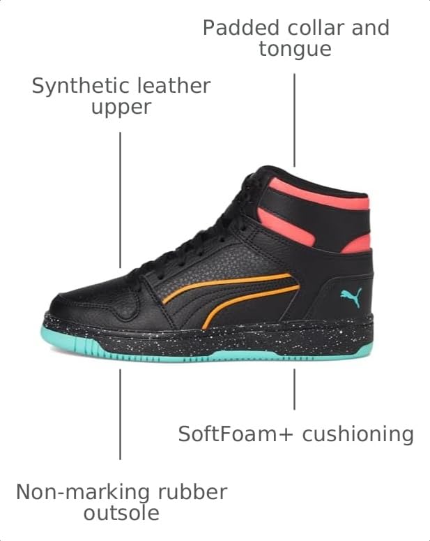 Image of PUMA Unisex-Child Rebound Layup Mid Shoes