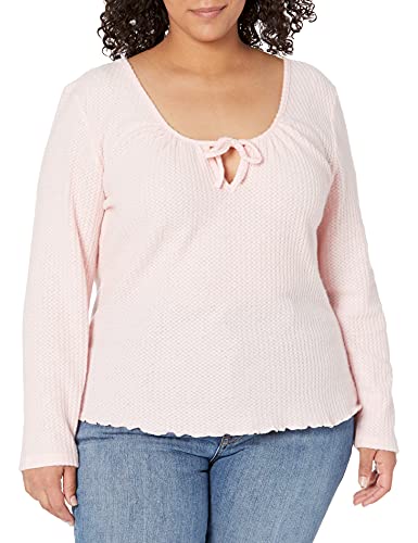 KENDALL + KYLIE Women's Front Tie Shirred Knit...