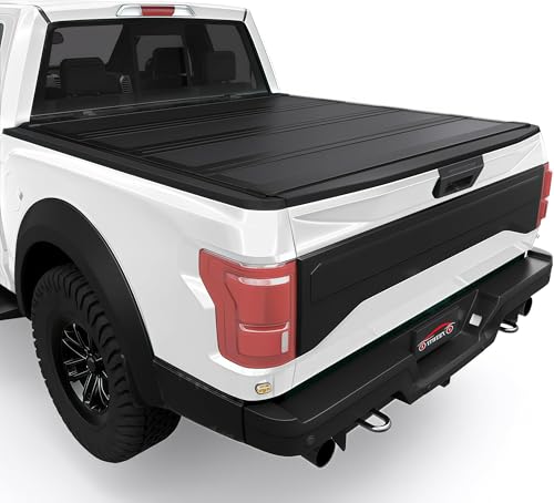 Image of 6ft Low-Profile Truck Bed tonneau Cover fits 2019-2023 Ford Ranger 6ft Bed, Heavy-Duty Lock Cover w /Waterproof Fiberglass Design | No-Drill Installation & Anti-Theft Security