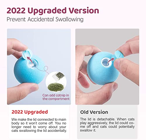 Pallone da Gatto Giocattolo,3 Pezzi 4.5CM Pallina