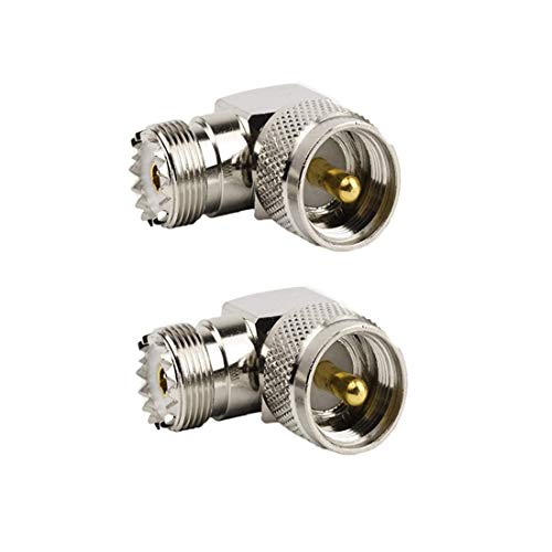 Adaptador coaxial UHF macho PL259 a hembra SO239 2 unidades miniatura 1
