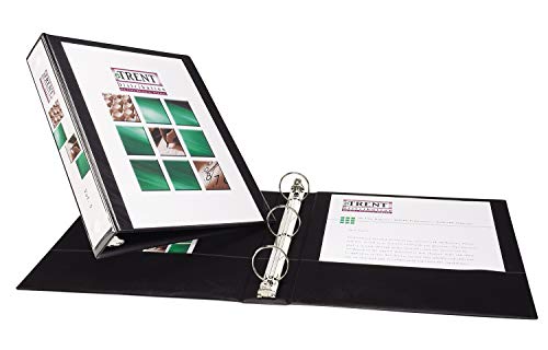 Avery Economy View 3 Ring Binder, 1.5" Round Rings, 1 Black Binder (05725) #TOP6