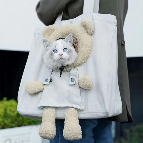 Bolsa de transporte para perros de lona ligera para compartir contigo paseos, viajes y compras 4