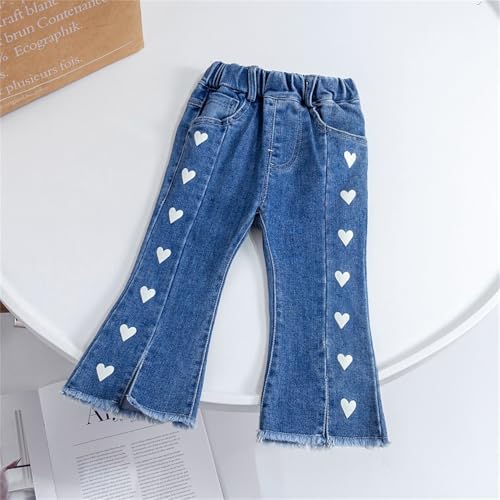Infant Little Kids Girls Straight Jeans Denim Patches for Inside Mid Rise Palazzo Denim Pants Comfy Girl Size 12 Clothes2