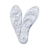 Healifty Pair of Magnetic Massage Insoles Acupuncture Massage Shoe Pads Magnetic Foot Therapy Insoles Cuttable Gel Pads