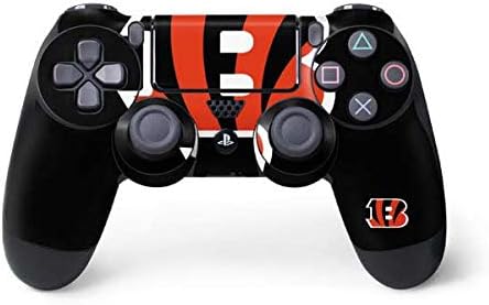 Skinit Decal Gaming Skin Compatible with PS4 Controller - Officially Licensed NFL Cincinnati Bengals Large Logo Design