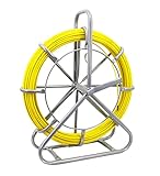 Pachletool Fish Tape Fiberglass 425FT 6MM(1/4in), Fish Tape Wire Puller Duct Rodder Wire Cable Runni