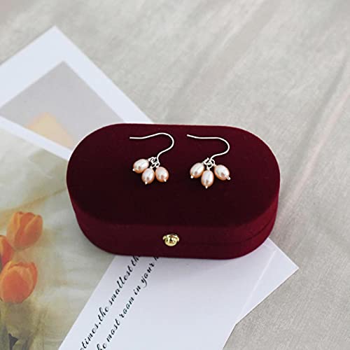 SALAN Orecchini di Perle d'Acqua Dolce Naturali Argento Sterling 925