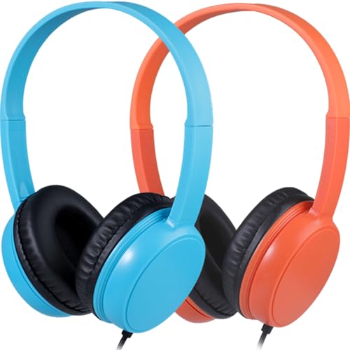 Waneni Wired Headphones Bulk 2 Pack for Classroom School...
