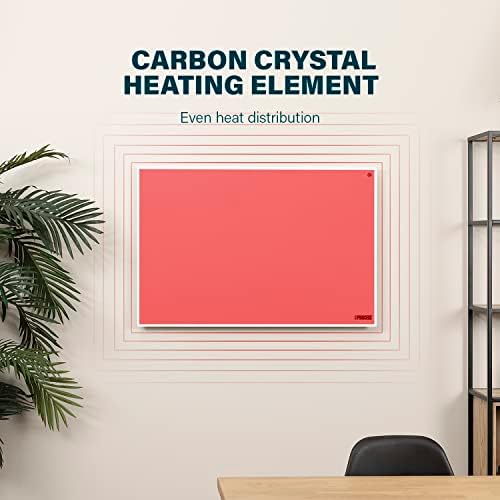Princess Smart Infrared Panel Heater, 540 W, Free App & Voice Control, Low Energy Consumption, Timer, Adjustable Thermostat, Free Standing or Wall Mounted, 01.348054.02.001, White