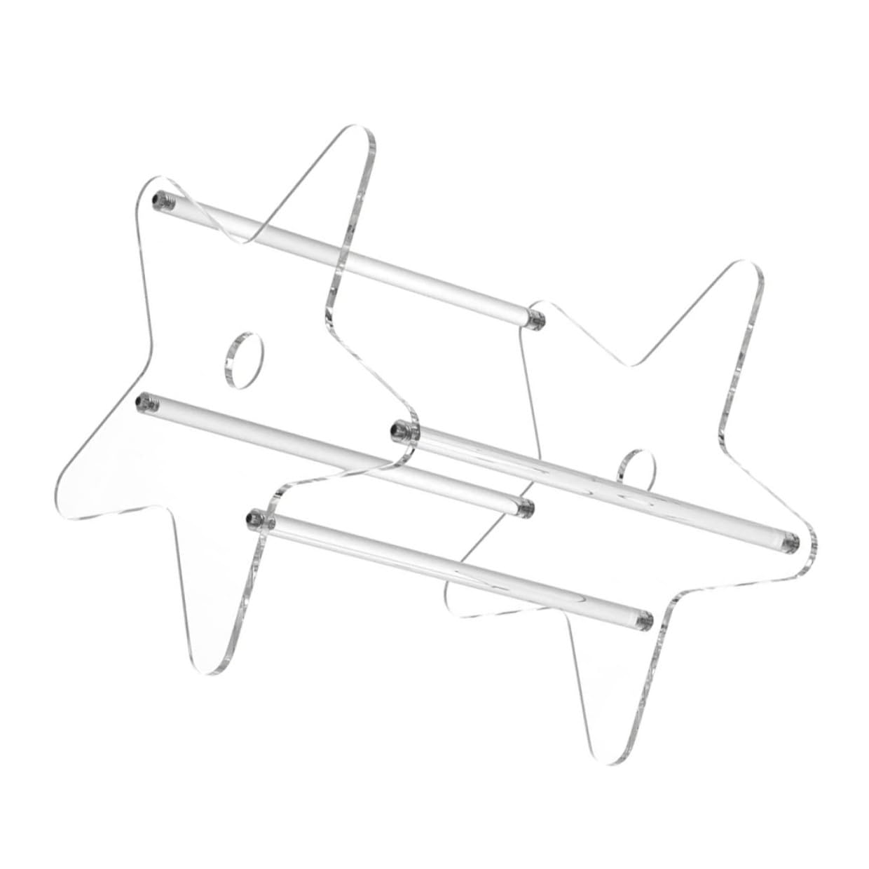 Support acrylique transparent pour bureau encombré livre et CD