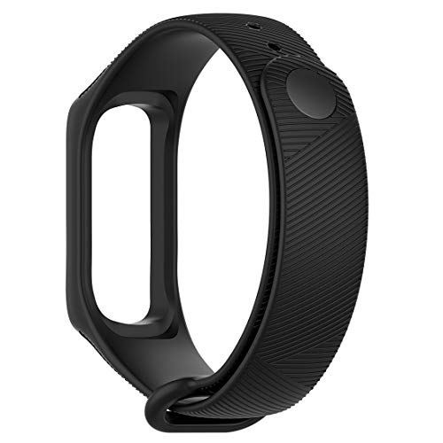 LOKEKE Compatible con Samsung Galaxy Fit E (SM-R375) Smart Watch Correa de repuesto de silicona para Samsung Galaxy Fit E (SM-R375) SmartWatch (silicona negra) Cover