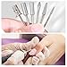 3Pack 6Pc Nail Drill bits Set,Professional Nail Art Tools Set for Acrylic Art,with 6 pcs Sanding Bands for Manicure & Pedicure Crystal Nail Files,Perfect for Nail Salons & Beauty (3Pack)