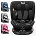 Kidimax® i-Size Kindersitz 40–150 cm (0–12 Jahre) | ECE R129/04 | 360° drehbar | mit Isofix & Top Tether | Gruppe 0+/1/2/3 | 5-Punkt-Gurt | verst. Kopfstütze | Autokindersitz Kinderautositz, Schwarz