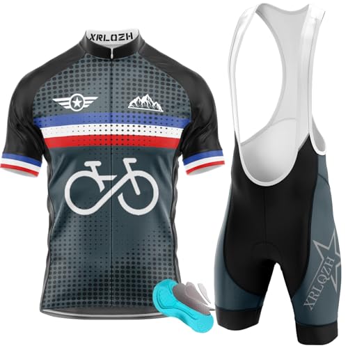 Maillot cyclisme homme avec cuissard assorti pour l'entraînement d'été