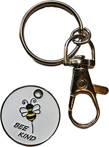 PAC Supplies Global £1 UK Trolley Coin with Keyring - Choose Your Design (BEE Kind)