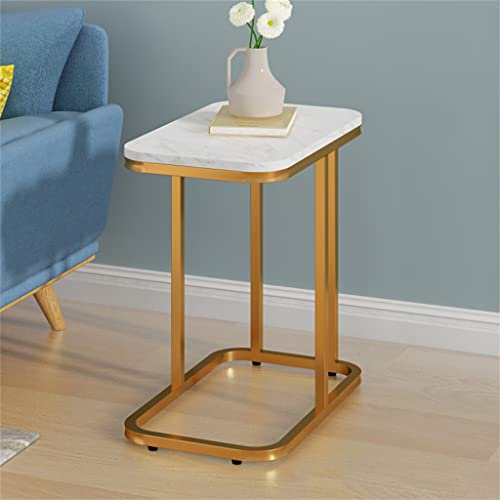 Minimalistischer Iron Art Couchtisch Wohnzimmer Sofa Ecktisch Holz Desktop Schlafzimmer Schreibtisch (D 1pcs) – Bild 5