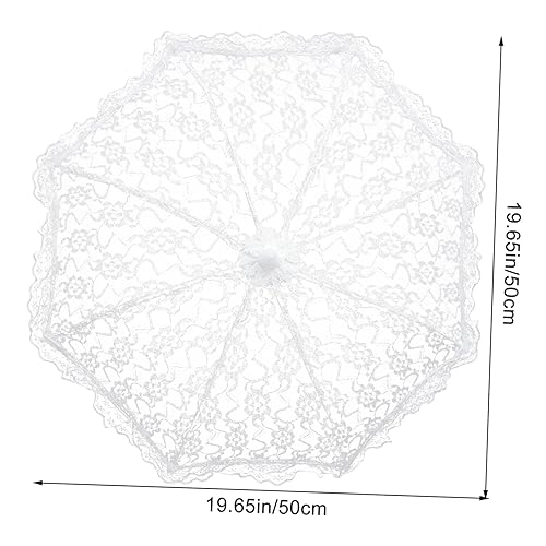 Ipetboom Elegant Umbrella Wedding Photo Prop Decorative Parasol Multi-functional Umbrella Decor