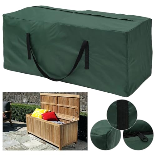 Housse coussin extérieur imperméable noire XL 173x76x51cm - 7