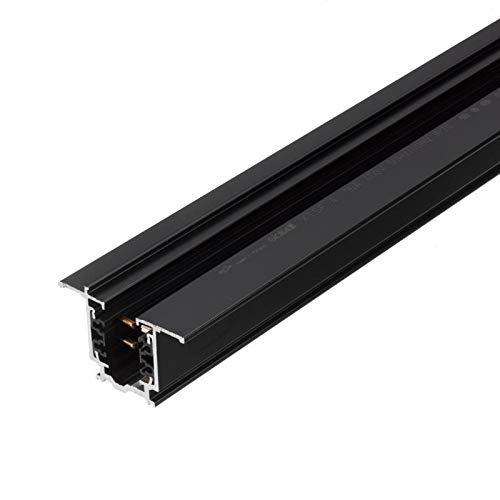 Preisvergleich Produktbild WITTKOWARE 3-Phasen Stromschiene, Einbau, schwarz, Länge 1m