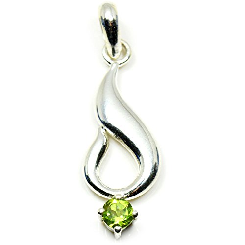 Pendentif de guérison en argent 925 haute joaillerie perles rondes