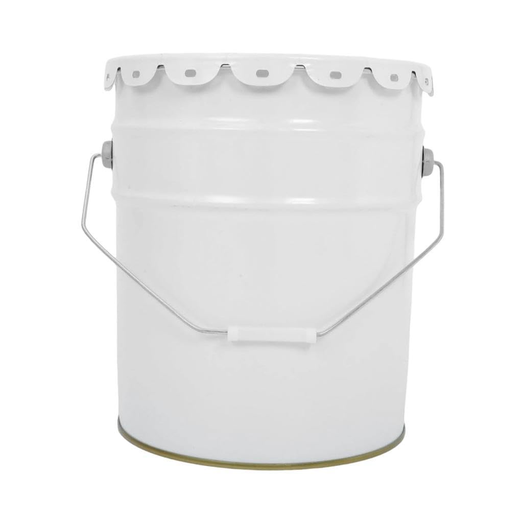 Lata de Pintura Vacía con Tapa Y Asa Cubeta Metálica para Disolventes Adhesivos Barnices Y Revestimientos Portátil Y Resistente Adecuada para Mejoras, 20l