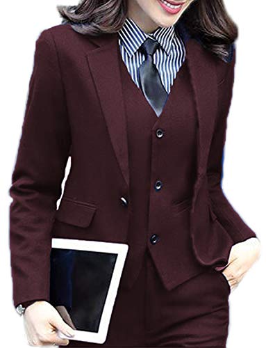 Women's 3 Piece Elegant Formal Business Lady Office Suit Set Work Wear