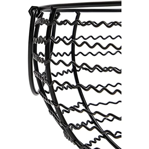 Wire Egg Collecting Basket, Farmhouse Kitchen Organizer (Black, 8.2 X 8.2 X 4.9 In) #TOP5