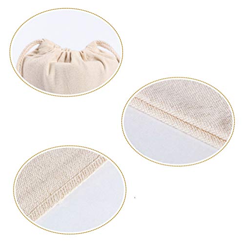 NICEXMAS Sacos de Armazenamento Saco de Tecido de AlgodÃ£o ReutilizÃ¡vel Produzir Sacos de CordÃ£o d
