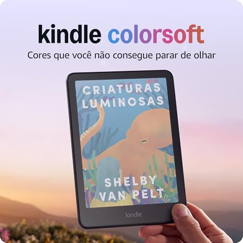 Apresentamos o Kindle Colorsoft (16 GB) - Com tela colorida e tem...