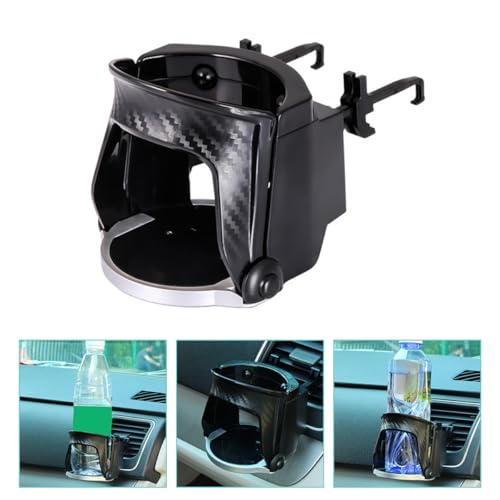 Soporte portavasos para auto con ventilación Ipetboom negro miniatura 5